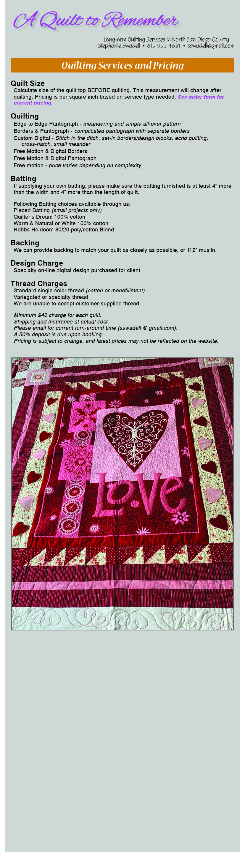 a quilt to remember