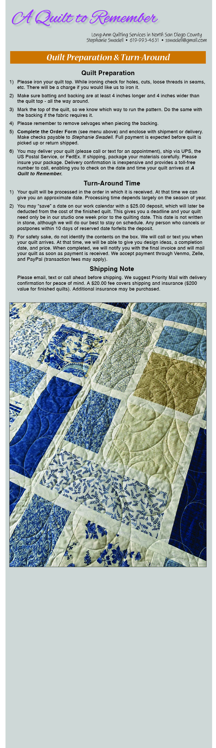 a quilt to remember